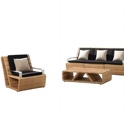 Aluminum Outdoor Garden Rattan Furniture Set